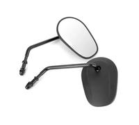 specchio trasparente Specchietti Retrovisori Laterali Per Moto Per Harley Per Davidson Per Street 500 750 Per Sportster XL 883 1200 FLD FXDB FXDF FXDL FXDWG FLS FLSS(Black)