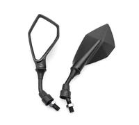 specchio trasparente Specchietti Retrovisori Moto Manubrio Bicicletta Regolabile Grandangolare Lato Flessibile Scooter E-bike Specchietto Ausiliario Retromarcia 10mm(Black)