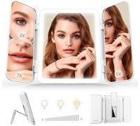 Specchio Trucco con 3 Impostazioni di Luce a LED Specchio da Tavolo Ingranditore
