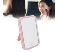 Specchio trucco con LED rosa, con accensione touch e batteria da 500mAh