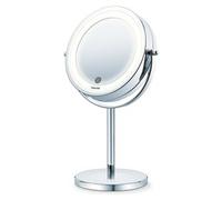 Specchio trucco da appoggio con luce e ingranditore 7x Bs55 (20,5x13,4x31,5cm) Silver 65486