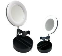 SPECCHIO TRUCCO LED CON SUPPORTO SMARTPHONE CIRCOLARE APPEARANCE G3 5547