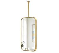 Specchio trucco sospeso a soffitto, specchio sospeso rettangolare verticale | Specchio galleggiante HD Clear Reflection per bagno, ingresso, salone(50cmx70cm)