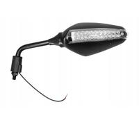 SPECCHIO UNIVERSALE SINISTRO CON INDICATORI A LED NERO (SET PER FAR7166)