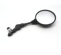 SPECCHIO UNIVERSALE SINISTRO DESTRO TONDO CON MORSETTO - NERO