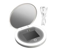 Specchio UV - Specchio Compatto Con Fotocamera UV | Specchio Da Viaggio Specchio Per Il Trucco Illuminato | - Mirror Makeup Portable Smart Smart Two--lati UV Camera 2x Nantine Con Luci A LED Dimme