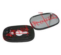 Specchio vetro piatto porta ala convessa LH & RH Orvm + piastra base per Ford...