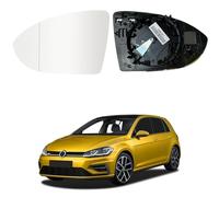 Specchio - Vetro Specchietto sinistro per VW GOLF VII (7) CON RISCALDAMENTO, Vetro - cromato e asferico, numero OEM: 5G0857521 POLCAR specchio da ricambio)