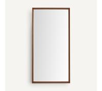 Specchio XXL noce massello H200 cm, Andromède Marrone TU