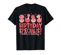 Special Birthday Labor Nurse Life Heartbeat Squad Maglietta