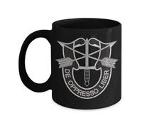 Special Forces De Oppresso Liber Army - Tazza da caffè, 325 ml, colore: Nero