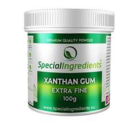 Special Ingredients Gomma di Xantano In Polvere 100 g - E415 - (Etichette e istruzioni in Italiano) - Gluten free, adatto a vegani e vegetariani, privo di OGM - Confezione riciclabile