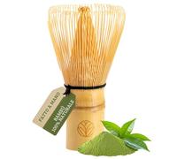 Special Leaves Matcha, scopa in bambù con 100 setole per schiuma di matcha cremosa, frusta di alta qualità come accessorio per il tuo set matcha, sostenibile e fatta a mano