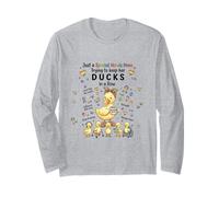 Special Needs Mom Autism Caregivers Cute Mama Duck Maglia a Manica