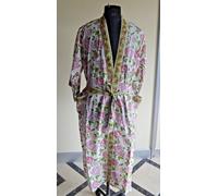 Speciale abito kimono design rajputana lungo 52 pollici Jaipuri pinkcitytextiles