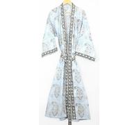 Speciale abito kimono lungo stampato Udaipuri Rajsthan 52 pollici stampa paisley