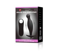 PRETTY LOVE - PLUG ANALE IN SILICONE 12 MODALIT DI VIBRAZIONE NERO