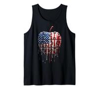 Speciale Ed Educazione Insegnante Bandiera Americana USA Drip Graffiti Canotta