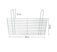 Speciale Ersatzgrillrost 4mm 70x60 CM Griglia Camino Carbone Gas Stabile Nuova