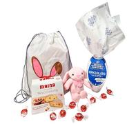 Speciale Italia - Box di Pasqua Bunny per Bambina, Uovo di Pasqua al Cioccolato al Latte con Sorpresa e Mini Colomba
