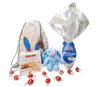 Speciale Italia - Box di Pasqua Bunny per Bambino, Uovo di Pasqua al Cioccolato al Latte con Sorpresa e Mini Colomba