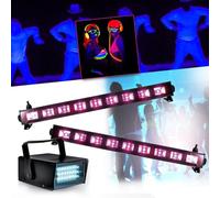 Speciale per decorazioni Halloween assicelle Barra neon luce nera 9 x 3wfluo Black Light + Mini ledstrobe LED