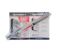 Specialist+ 2 pezzi FAST INSTALL - Magnete in gesso e cacciavite a martello per l'installazione di cornici metalliche in cartongesso | Set di strumenti ausiliari per il fissaggio del profilo portante