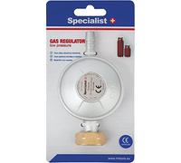 Specialist+ Riduttore di pressione per fornello a gas, 37 mbar, regolatore di pressione del gas per propano, bombola di gas butano, cartuccia di riscaldamento, saldatore ideale per barbecue a gas,