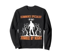 Specialista di e-Commerce di Day Zombie di Notte Divertente Halloween Felpa