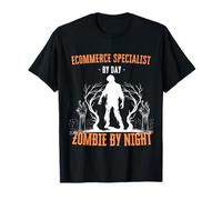 Specialista di e-Commerce di Day Zombie di Notte Divertente Halloween Maglietta