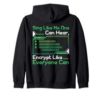 Specialista programmatore di sicurezza informatica canta come hacking Felpa con Cappuccio