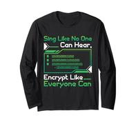 Specialista programmatore di sicurezza informatica canta come hacking Maglia a Manica