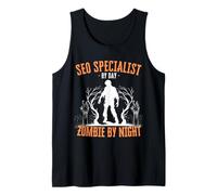 Specialista SEO di Day Zombie di Notte Divertente Halloween Raccapricciante Canotta