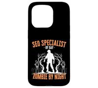 Specialista SEO di Day Zombie di notte Divertente Halloween Raccapricciante Custodia per iPhone 15 Pro
