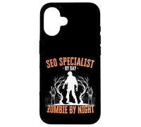 Specialista SEO di Day Zombie di notte Divertente Halloween Raccapricciante Custodia per iPhone 16
