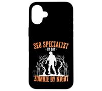 Specialista SEO di Day Zombie di notte Divertente Halloween Raccapricciante Custodia per iPhone 16 Plus