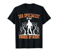 Specialista SEO di Day Zombie di Notte Divertente Halloween Raccapricciante Maglietta