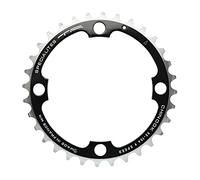 Spécialités TA Chinook - Corona a 4 Bracci, 104 Pezzi, 8/9 velocità, 38 Denti, Colore: Nero