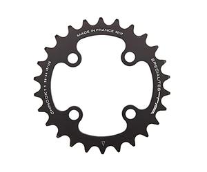 Spécialités TA Chinook - Corona unisex a 4 bracci, 10/11 velocità, 104/64 pezzi, colore: nero, interno 28 denti