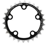 Ingranaggio triplo da strada all'interno di specialità t.a. 5bra zelito 7075 shimano 9-10v. Noir 9/10 velocità 74 mm/26T