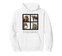 Specie in Pericolo di estinzione Orangutan Tiger Elefanti Felpa con Cappuccio