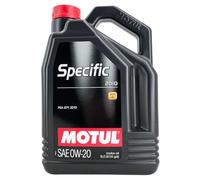 Olio motore MOTUL Specific PSA B71 2010 0W20 ACEA C5 - 100% sintetico - 5 litri