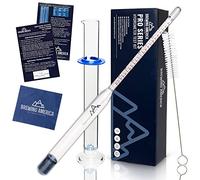 specific Gravity Hydrometer test kit: Pro Series tracciabile Abv tester & vetro borosilicato provette barattolo...