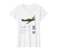 Specifiche del Caccia BF 109 della Luftwaffe Maglietta con Stampa Grafica Economica