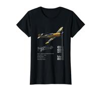 Specifiche del Caccia BF 109 della Luftwaffe Maglietta con Stampa Grafica Economica