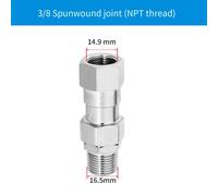 Specifiche di rilascio Easy Connect giunto antiavvolgimento NPT in acciaio inox
