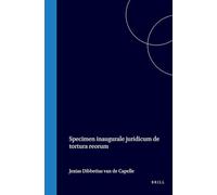 Specimen Inaugurale Juridicum de Tortura Reorum