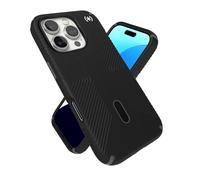 Speck Custodia Nera per iPhone 16 Pro - MagSafe e ClickLock - Presidio 2 Grip Sottile - Nero/Ardesia