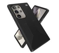 Speck Custodia per Samsung Galaxy S24 Ultra, protezione contro le cadute, presa, resistente ai graffi, custodia morbida al tatto, impugnatura Presidio2 nero/grigio ardesia/bianco