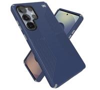 Speck Custodia per Samsung Galaxy S25 Ultra, protezione dalle cadute, impugnature antiscivolo, magnetica, lunetta rialzata, pulsanti migliorati, presa Presidio 2, blu costiero, grigio polvere